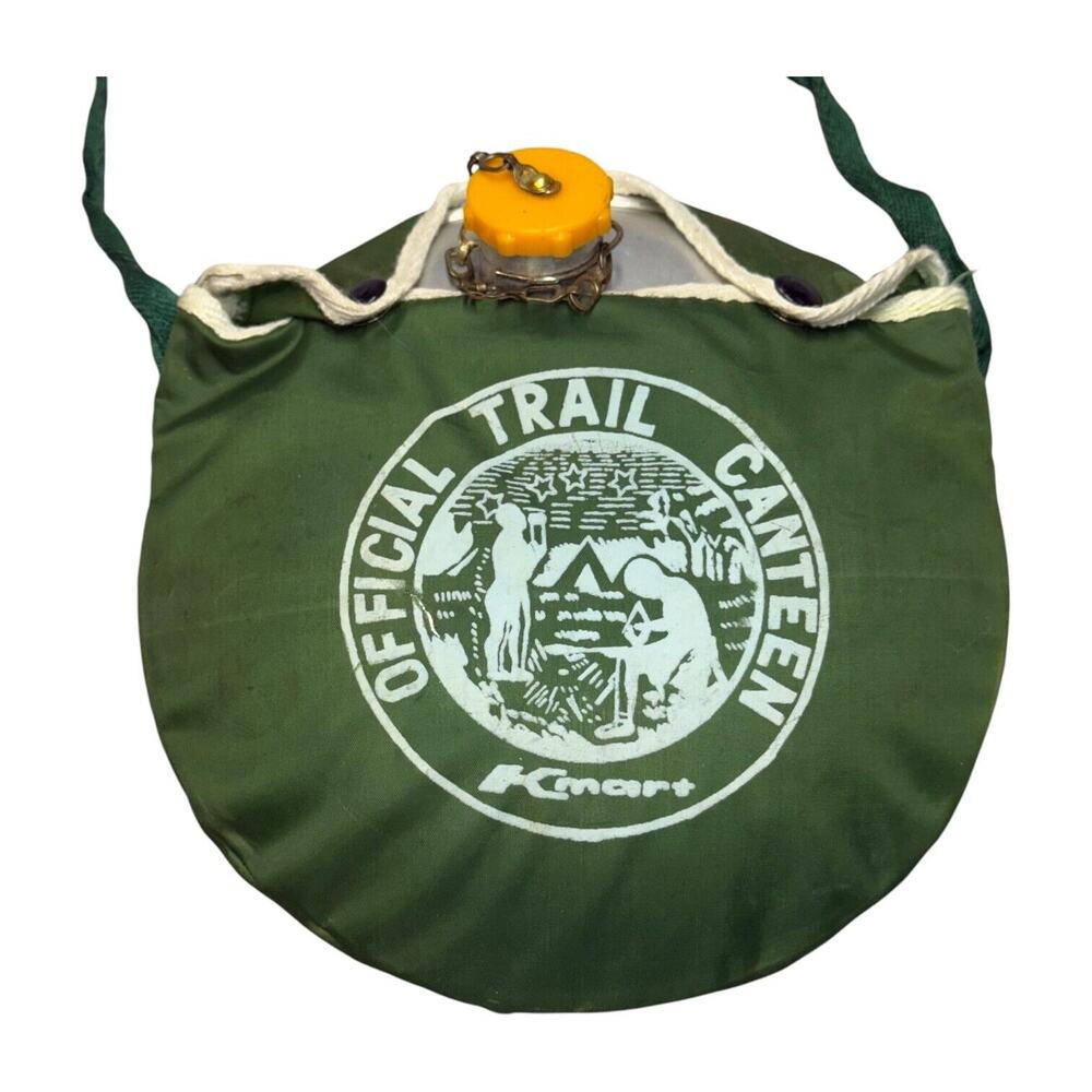 Kmart Official Trail Canteen Aluminum Collectible with Green Carrying Case - Picture 2 of 6
